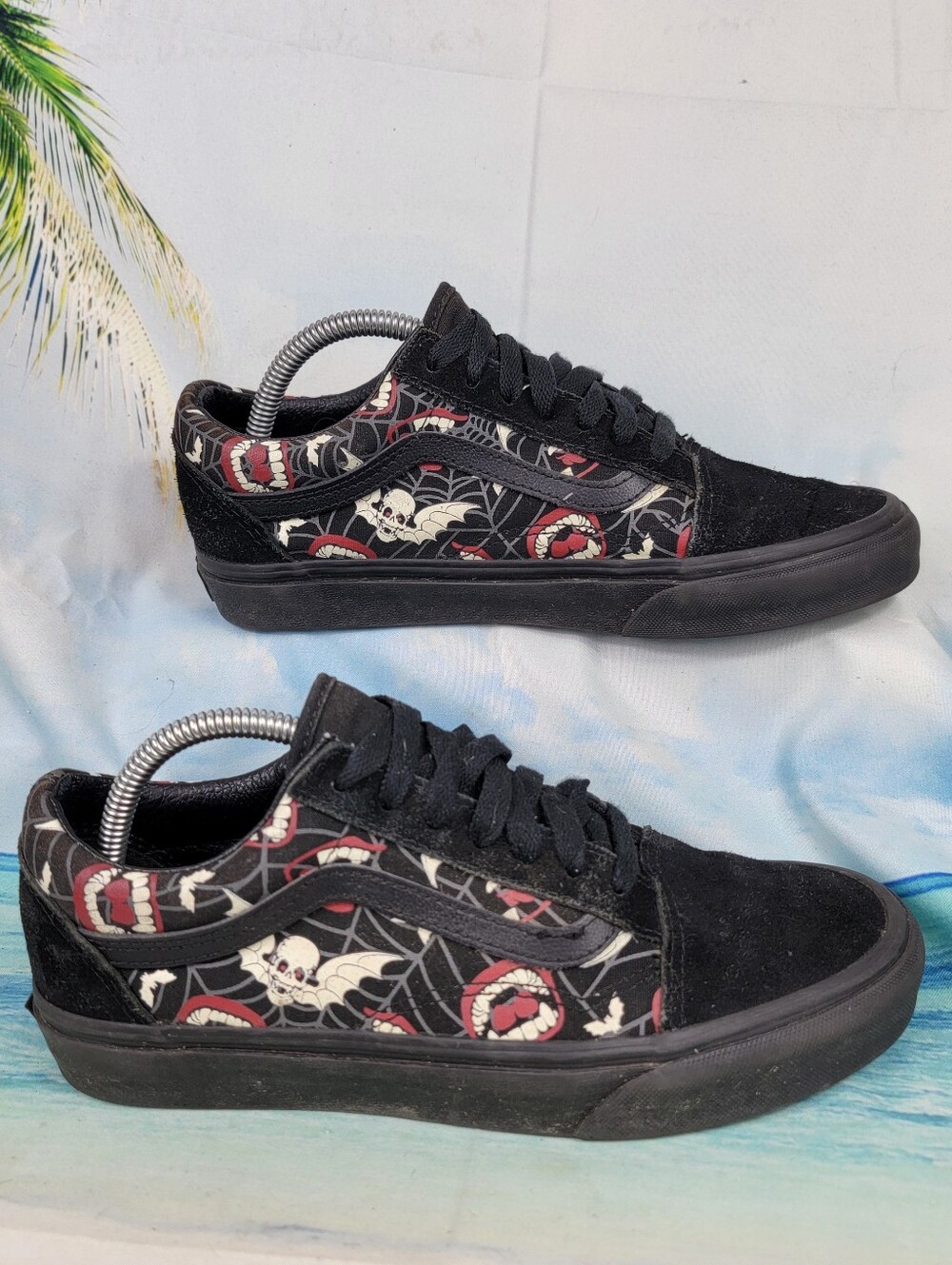 Vans Old Skool Glow FRIGHTS Womens 7.5 - Picture 2 of 10